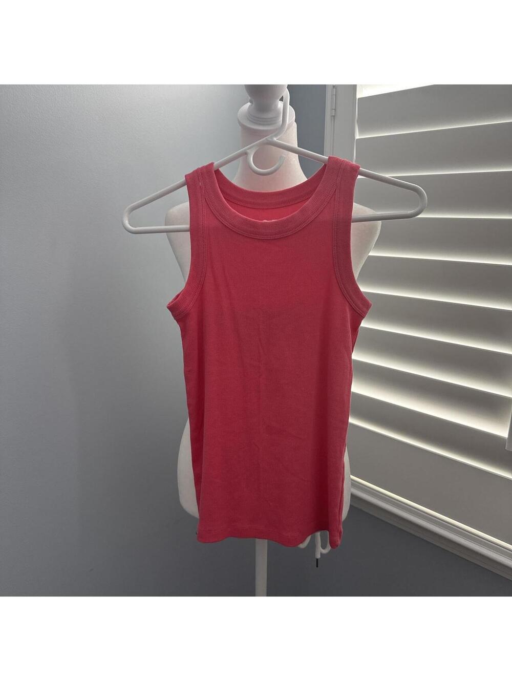 LOFT Women's Pink and Red Vests-tanks-cami